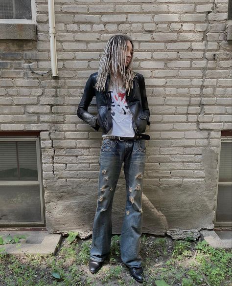 Rockstar Outfit Men, Aesthetic Boys Outfit, Distressed Outfit, Rock Star Outfit, Black Men Street Fashion, Men Street Fashion, Outfit Collage, Street Style Outfits Men, Street Fashion Men Streetwear