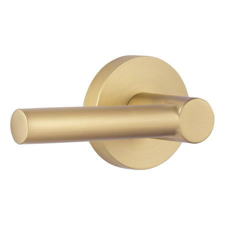 Passage: Passage door hardware has no locking mechanism. Both the interior and exterior handles are always free making it perfect for hallways, closet doors, and anywhere else a lock isn't needed. Passage door hardware can also be used in conjunction with a deadbolt to secure a back door or entrance. Features: Exceeds criteria for BHMA Grade 3 certification Crafted with all metal construction ensuring a durable product Intended for left or right handed door configurations Easily installs on stan Gold Door Handles, Hardware Ideas, Hallway Closet, Lever Door Handles, Brass Door Knobs, Gold Door, Door Handles Interior, Privacy Door, Door Lever