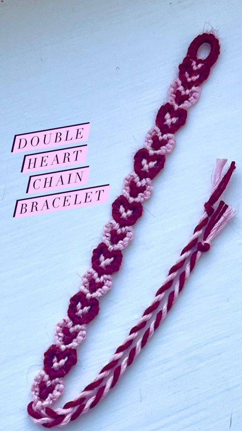 Inspo • Instagram Embroidery Knot, Friendship Bracelet Instructions, I Took A Nap, String Bracelet Patterns, Hearts Bracelet, Friendship Bracelet Patterns Easy, Macrame Bracelet Patterns, Messy House, Diy Crafts For Adults