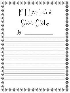 If I Lived in a Snow Globe Writing Paper; Click on writing when you get to the website (Free) Snowglobe Writing, Snow Globe Writing, Fitness Gift Ideas, January Classroom, Winter Unit, Thinking Cap, Teaching Holidays, Winter Writing, 2nd Grade Writing