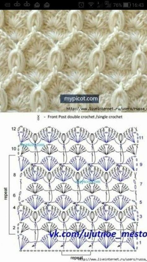 Step By Step Crochet Braid Stitch Pola Jaring, Crochet Stitches Chart, شال كروشيه, Crochet Stitches Diagram, Confection Au Crochet, Crochet Knit Stitches, Shawl Crochet Pattern, Crochet Stitches Patterns, Crochet Diagram