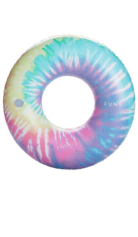 Funboy Tie Dye Tube Float pink yellow blue purple turquoise pool floats Mermaid Float, Cool Pool Floats, Pool Floaties, Unicorn Fashion, Vinyl Pool, Clean Drinking, Clean Drinking Water, Backyard Playground, Pool Floats