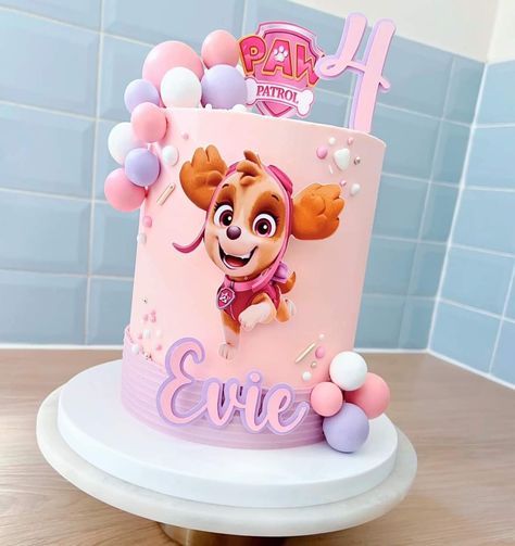 Skye Cake Paw Patrol, Skye Cake, Skye Paw Patrol Cake, Paw Patrol Party Decorations, Psi Patrol, Unique Birthday Cakes, Paw Patrol Cake, Paw Patrol Birthday Party, Paw Patrol Party