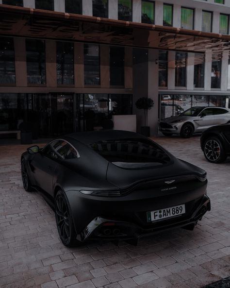 Black Aston Martin Aesthetic, Black Expensive Car, Aston Martin Aesthetic, Car Design Ideas, Aston Martin Suv, Blacked Out Cars, Alex Volkov, Car Interior Storage, Rich Cars