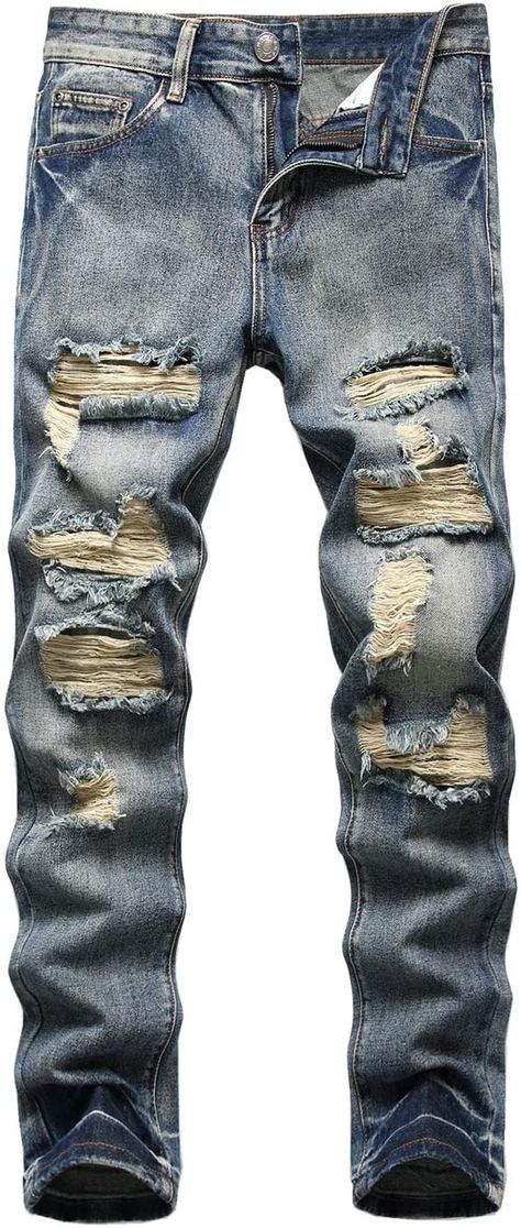 Jeans Outfit Men, Denim Jeans Pants, Ripped Jeans Men, Fast Fashion Brands, Regular Fit Jeans, Personalized Clothes, Boys Jeans, Washed Denim, Slim Fit Pants