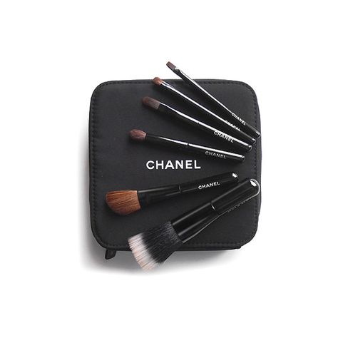 CHANEL Les Minis De Chanel Brush Set (8,735 MKD) ❤ liked on Polyvore featuring beauty products and makeup Chanel Brushes, Closet Accessories, Chanel Makeup, Mini Makeup, Products Makeup, Makeup Brush Set, Makeup Kit, Aesthetic Makeup, Face Care