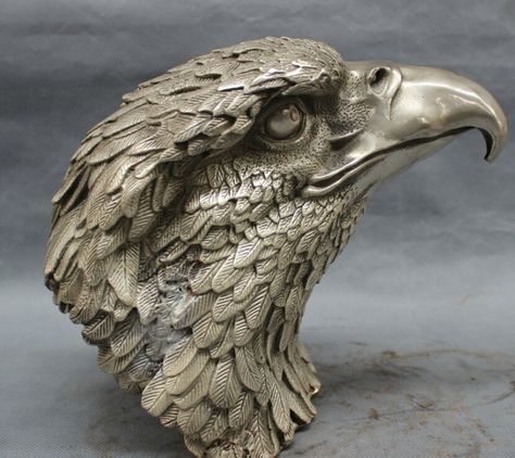 Head Statue, Carving Art, Buddha Image, Eagle Head, Wood Carving Art, Wood Carving, Eagles, Animals Wild, Lion Sculpture