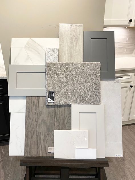 Kitchen Samples Board, Kitchen Sample Board, Kitchen Sample Board Interior Design, Kitchen Mood Board White Cabinets, Bathroom Material Board Interior Design, Dining Room Design Luxury, Kitchen Renovation Design, Materials Board Interior Design, Kitchen Mood Board