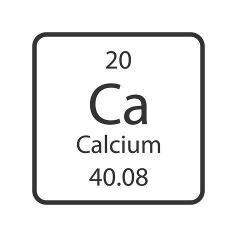 Calcium symbol. Chemical element of the periodic table. Vector illustration. Table Vector, Periodic Elements, Element Symbols, The Periodic Table, Periodic Table, Period, Vector Illustration, Clip Art, Collage