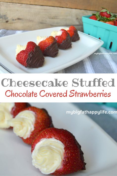 Chocolate Covered Strawberry Ideas, Party Appetizers Easy Crowd Pleasers, Filled Strawberries, Chocolate Covered Strawberry Recipe, Yummy Cheesecake, Strawberry Farm, Strawberry Picking, Party Appetizers Easy, Party Appetizers