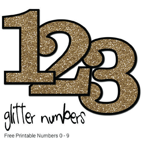 Free Printable Glitter Numbers - free printable numbers for parties and decor. #freebiefriday #freeprintables #printables #partyprintables #freebies #freenumbers #freeletters #freealphabet Free Printable Alphabet Templates, Alphabet Letter Templates, Free Printable Numbers, Alphabet Templates, Free Printable Letters, Free Printable Wall Art, Printable Alphabet, Handmade Card Making, Printable Numbers