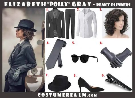 Dress Like Elizabeth Polly Gray Polly Peaky Blinders Fashion, Polly Peaky Blinders Costume, Polly Gray Outfit, Polly Gray Aesthetic, Polly Gray Peaky Blinders, Peaky Blinders Fashion Women, Peaky Blinders Costume Women, Peaky Blinders Fashion, Peaky Blinders Dress