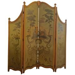 French Chinoiserie, Folding Screen Room Divider, Dressing Screen, Floor Screen, Hunt Scene, Folding Room Dividers, Screen Painting, Room Screen, Art Ancien