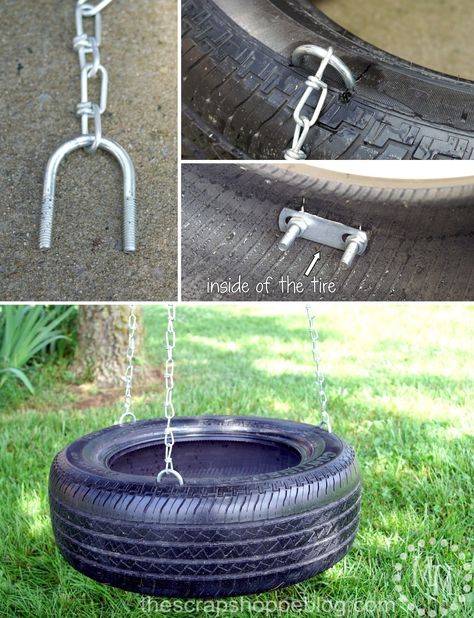 Tire Swings, Diy Playground, Old Tires, Backyard Play, Backyard Playground, Patio And Garden, Backyard For Kids, घर की सजावट, Backyard Projects