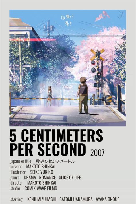 5 Centimeters Per Second Minimalist Poster! 5 Centimeters Per Second Poster, 5cm Per Second Poster, 5 Cm Per Second Poster, 5 Cm Per Second Wallpapers, 5 Centimeters Per Second Wallpapers, Studio Ghibli Movie List, 5cm Per Second, 5 Centimeters Per Second, Anime Watchlist