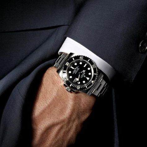 Classic Rolex Submariner. with a suit A Man In A Suit, Der Gentleman, Man In A Suit, Skeleton Watches, Richard Mille, Rolex Watch, Rolex Oyster Perpetual, Rolex Oyster, Classic Watches