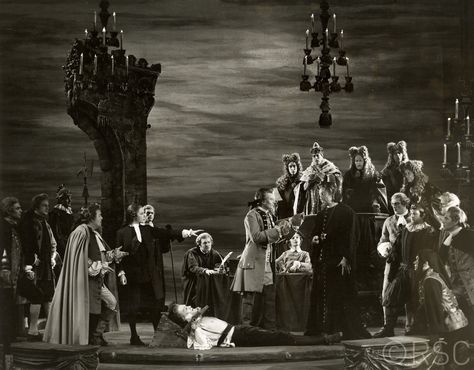 The Merchant of Venice, 1960, the Shakespeare Memorial Theatre. Directed by Michael Langham, designed by Desmond Heeley. The Court Scene. (Photo: Angus McBean). RSC. Merchant Of Venice Court Scene, Angus Mcbean, Merchant Of Venice, The Merchant Of Venice, Scene Photo, The Court, Venice, Quick Saves, Art