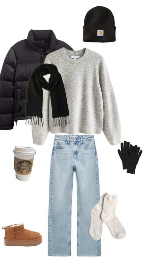 Outfit inspo Outfits To Wear In New York Spring, Winter Theme Park Outfit Casual, Winter Daytime Date Outfit, Outfits To Wear To New York Winter, Nyc Aesthetic Clothes, Cold Greece Outfits, Central Park Outfit Winter, Simple New York Outfits, California January Outfits