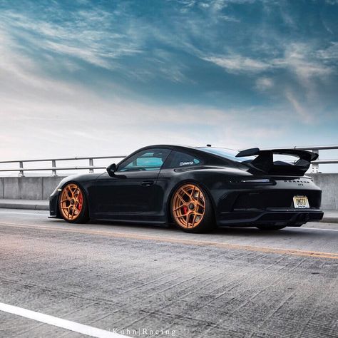 CarLifestyle | Gabe on Instagram: “Slammed Black Porsche 991.2 GT3. Owner @omgt3 on @brixtonforged #carlifestyle / Photo @mikekuhnracing Edited by @carlifestyle” Garage Goals, Porsche Gt3 Rs, Car Builds, Black Porsche, Cars 4, Porsche 991, Porsche Gt3, Euro Cars, Mc Laren