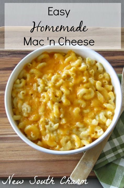 Quick Easy Baked Mac And Cheese, Easy Quick Homemade Mac N Cheese, Quick Mac N Cheese Recipe, Basic Mac N Cheese Recipe, 2 Serving Mac And Cheese, Basic Macaroni And Cheese, Mac And Cheese With Almond Milk, Super Easy Mac And Cheese, Quick And Easy Homemade Mac And Cheese