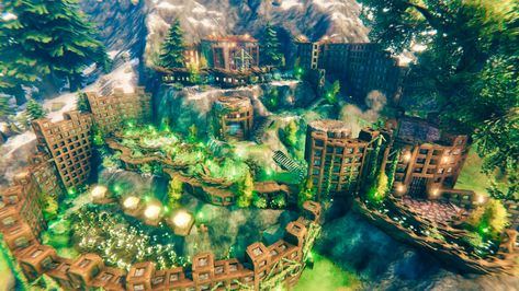 Valheim Garden, Valheim Farm, Valheim Builds, Ark Survival Evolved Bases, Mountain Garden, Ark Survival Evolved, Farm Garden, Art Hobbies, Starter Home