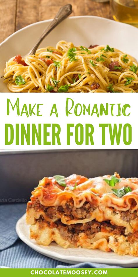 Make a Romantic Dinner for Two At Home with these Valentines dinner ideas ranging from steak and roasted chicken to seafood and vegetarian. Some romantic dinner ideas are restaurant quality like pan seared lamb chops and steak for two. Have an easy romantic dinner at home with Spaghetti Carbonara For Two with bacon and cheese! Serve it with white wine and dessert for a stay-in date night. Dinner For 2 Ideas Easy, Valentine Dinner Ideas At Home, Carbonara For Two, Pan Seared Lamb Chops, Valentines Dinner Ideas, Seared Lamb Chops, Rice Recipes For Lunch, Easy Romantic Dinner, Romantic Dinner Ideas