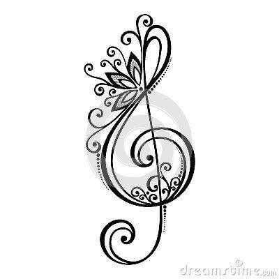 Sol Key Tattoo Design, Sol Key Tattoo, Violin Key Tattoo, Music Notes Tattoo, Music Notes Art, Key Tattoos, Key Tattoo, Fairy Tattoo Designs, Music Tattoo Designs