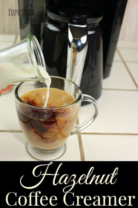 This quick and easy Homemade Hazelnut Coffee Creamer Recipe is made with only 3 ingredients and takes 2 minutes to make. Simple & Delicious! Hazelnut Coffee Creamer Recipe, Homemade Hazelnut Coffee Creamer, Clean Coffee Creamer, Hazelnut Coffee Creamer, Healthy Coffee Creamer, Nutella Coffee, Hazelnut Creamer, Keto Coffee Creamer, French Vanilla Creamer