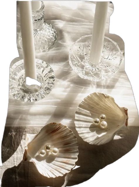 Shell Theme Wedding, Seashell Bridal Shower Ideas, Seashell Dinner Party, Oyster Table Setting, Shell Themed Party, Pearl Table Setting, Coastal Glam Wedding, Pearl Tablescape, Seashell Tablescape