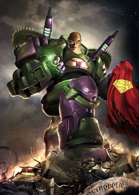 Can we have this Lex Luthor in the Superman movies.. for Superman to win again? HEROES always prevail against villains. Dc Universe Online, Superman Movies, Dc Comics Heroes, Comic Villains, Dc Villains, Comic Manga, Lex Luthor, Marvel Vs Dc, Dc Comics Characters