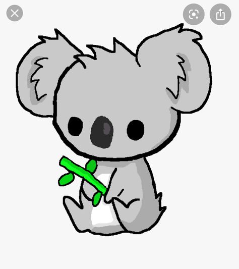 Cute Koala Drawing Easy, Kawaii Koala, Koala Illustration, Koala Drawing, Draw Kawaii, Cute Koala Bear, Drawing Eye, Animal Drawings Sketches, Easy Cartoon Drawings