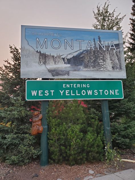 West Yellowstone Montana, West Yellowstone, Western Aesthetic, Future Travel, Big Sky, Country Outfits, Pretty Places, A Sign, Travel Aesthetic