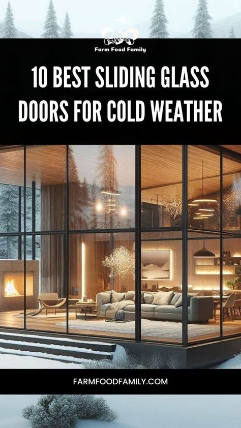 10 Best Sliding Glass Doors for Cold Weather: Insulation and Durability Compared 12 Sliding Glass Door Insulation, Best Sliding Glass Doors, Door Insulation, Sliding Glass Doors, Best Insulation, Window Insulation, Weather Stripping, Window Frames, Door Curtains