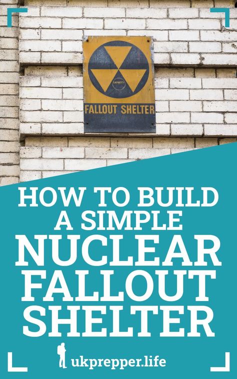 A photo of a fallout shelter sign with the text "How to build a simple nuclear fallout shelter" Nuclear Fallout Prep, Fall Out Shelter Ideas, Fallout Shelter Bunker, Nuclear Preparedness, Fall Out Shelter, Earth Roof, Nuclear Fallout Shelter, Nuclear Shelter, Nuclear Fallout