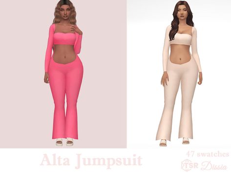 The Sims Resource - Alta Jumpsuit Sims 4 Jumpsuit Cc, Sims 4 Jumpsuit, Sims 4 Sims, Sims 4 Cheats, Sims 4 Cc Eyes, San Myshuno, Clothes Cc, Sims 4 Tsr, Sims 4 Challenges