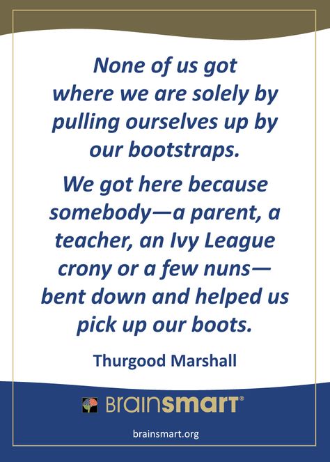 Words of wisdom from Thurgood Marshall. Marshall Goldsmith Quotes, Thurgood Marshall Quotes, Philanthropy Quotes, Ap Us History Memes, Thurgood Marshall, James Marshall Books, Month Quotes, Oversimplified History Memes, School Project