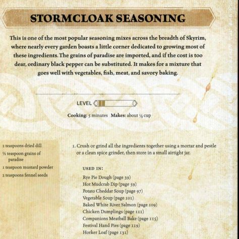 Skyrim Recipes, Fantasy Recipes, Skyrim Food, World Food Recipes, Adventure Pack, 26 March, Fantasy Food, Fantasy Authors, Making Food