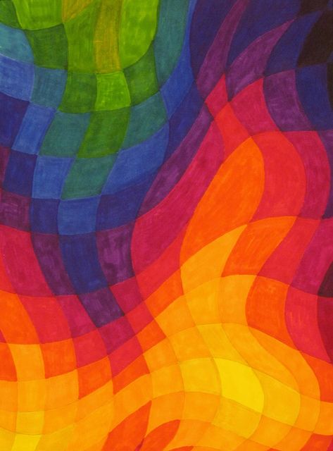 Contraste de Color Color Theory Sketchbook, Warm Cool Color Art Lesson, Cool And Warm Color Painting, Warm And Cool Colors Drawing, Warm And Cool Color Art Projects, Color Element Of Art, Cool Color Wheel, Colour Theory Art, Color Contrast Art