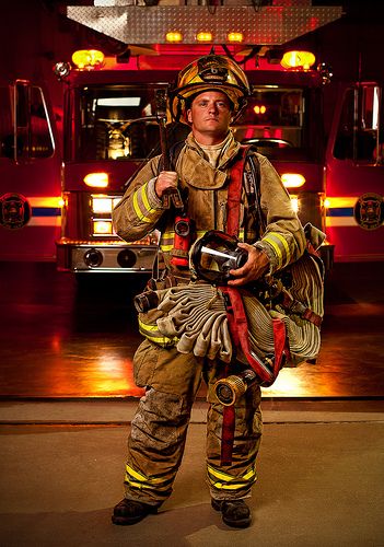 My version of Joe McNally's firefighter night shoot Firefighter Senior Pictures, Firemen Pictures, Environmental Portraiture, Joe Mcnally, Firefighter Photography, Environmental Portrait, Firefighter Calendar, Firefighter Girlfriend, Night Shoot