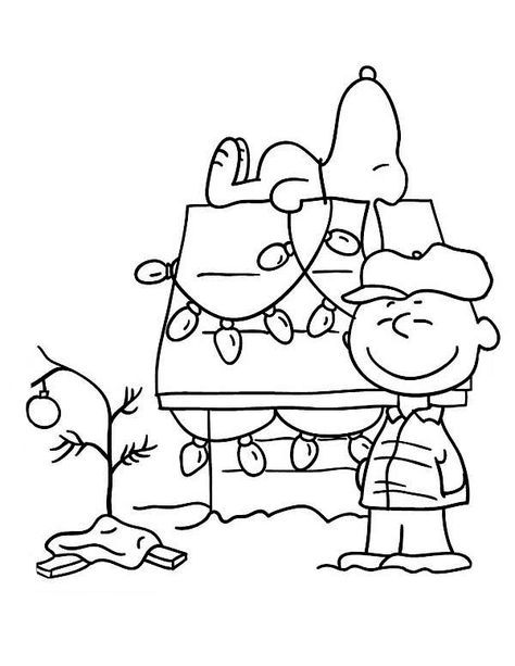 Charlie Brown Christmas Coloring Pages. Christmas Tree Snoopy Coloring Pages, Modele Zentangle, Christmas Coloring Sheets, Printable Christmas Coloring Pages, Thanksgiving Coloring Pages, Brown Christmas, Peanuts Christmas, Christmas Coloring Books, Reindeer Ornaments