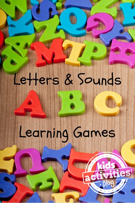 Fun games for kids to help them learn letters and sounds.  Perfect for kids preparing for kindergarten! Alphabet Homeschool, Abc Learning Games, Games Preschool, Sounds Activities, Abc Learning, Cambridge School, Learn Letters, Alphabet Sounds, Letters And Sounds