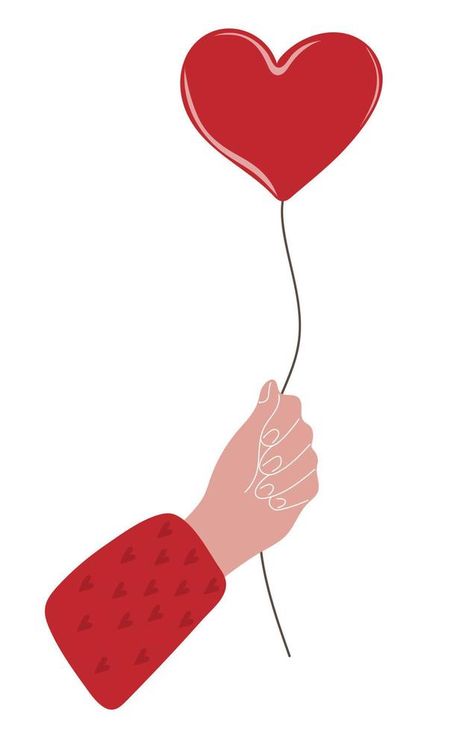 Hand drawn human hand holding heart shaped balloon Hand Holding Balloons Drawing, Chibi Hands, Hand Holding Heart, Hands Holding Heart, Creepy Hand, Holding Heart, Balloon Illustration, Vector Character Design, Human Hand