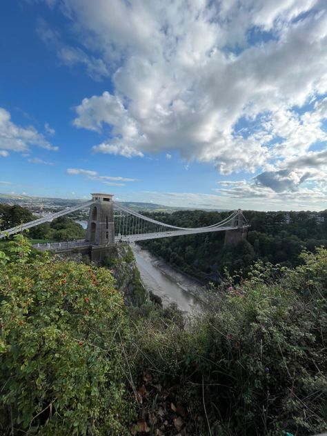 Clifton Suspension Bridge located in Clifton, Bristol, UK Clifton Bristol, Asthetic Pics, Picture Editing, Bristol Uk, Suspension Bridge, Editing Pictures, Bristol, Bridge, Travel