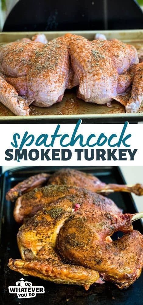 Smoked Spatchcock Turkey, Traeger Turkey, Spatchcock Turkey Recipe, Spatchcock Turkey, Traeger Cooking, Traeger Grill Recipes, Outdoor Cooking Recipes, Smoked Turkey Recipes, Smoked Food