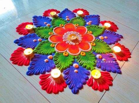 Rangoli Designs White, Rangoli Designs Border, Simple Border Rangoli, Deepavali Rangoli, Dhanteras Rangoli, Navratri Rangoli, Rangoli Design For Diwali, Diwali Rangoli Designs, New Rangoli