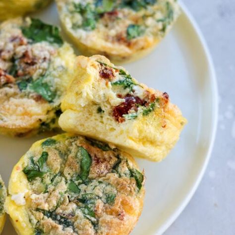 Spinach Feta Egg Bites Recipe - Mary's Whole Life Feta Egg Bites, Spinach Feta Egg, Starbucks Egg Bites Recipe, Feta Bites, Healthy Breakfast Alternatives, Gluten Free Ham, Starbucks Egg Bites, Egg Bites Recipe, Raw Spinach