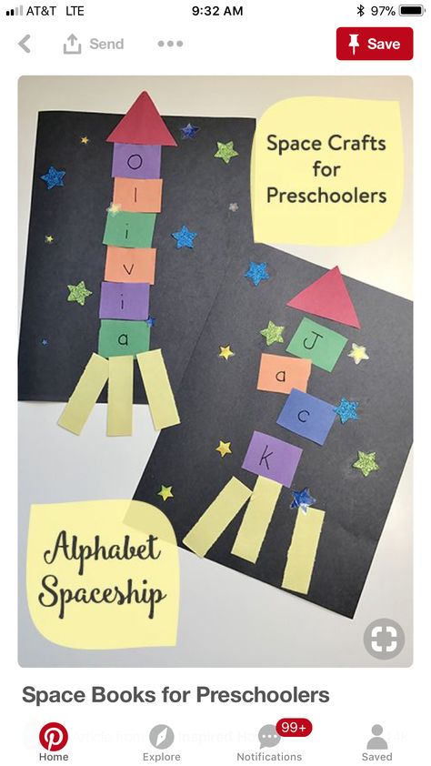 Spaceship Preschool, Spaceship Craft, Outer Space Crafts, Books For Preschoolers, Space Preschool, Space Crafts For Kids, Crafts For Preschoolers, Space Books, Space Activities