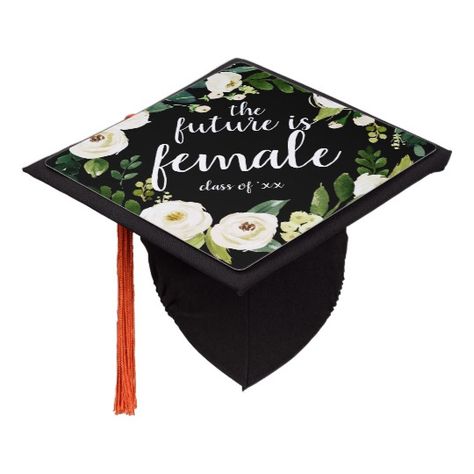 Floral Graduation Cap, Boyfriend Graduation Gift, Funny Graduation Caps, Graduation Gifts For Boys, Graduation Gifts For Guys, Work Hard Stay Humble, Dark Sea Green, The Future Is Female, Graduation Gifts For Daughter