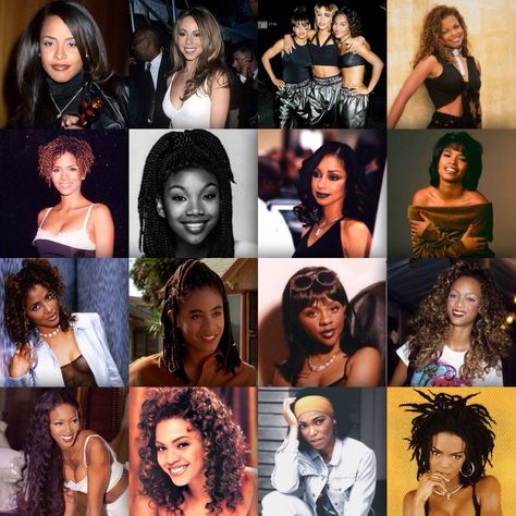 Black Women 90s, Black Hair History, Black Sitcoms, Hair History, Women 90s, 90s Pop Culture, Nba Outfit, 90s Inspired Outfits, Phenomenal Woman