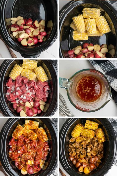 Steak Bites Recipes Slow Cooker, Crockpot Ribeye, Crockpot Ribeye Steak Recipes, Steak Crockpot, Weeknight Family Dinner, How To Make Steak, Postpartum Meals, Potatoes And Corn, Dude Food